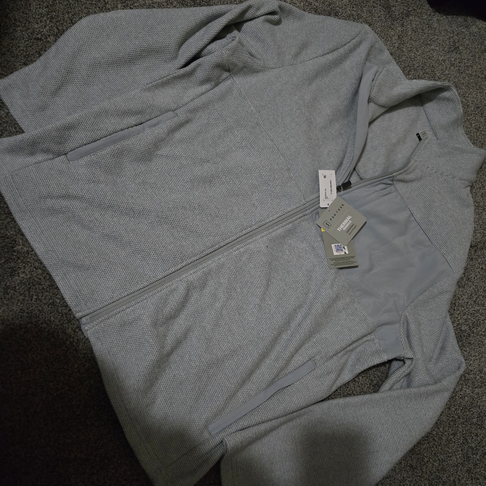 PGA Tour Gray Full-Zip Jacket